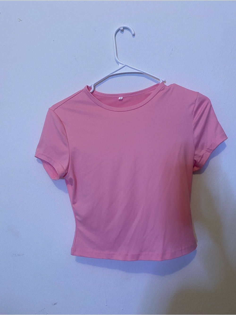 Women's Pink Short Sleeve Crewneck Tee